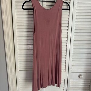 La Hearts Pink Sleeveless Scoop Neck Sundress